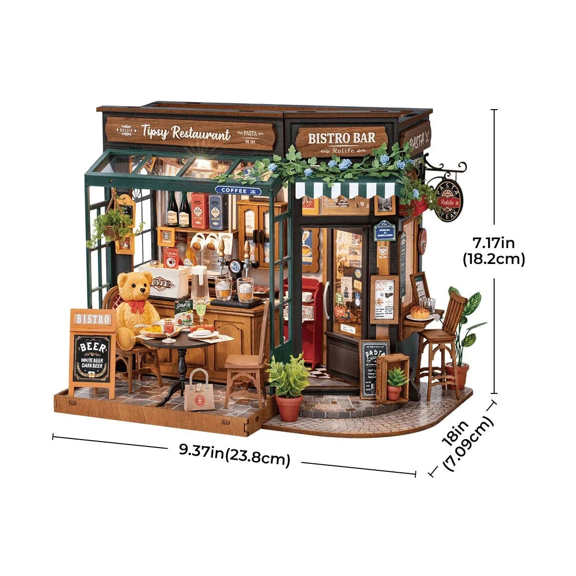 Rolife Tipsy Restaurant DG167 – DIY Miniaturhaus Bistro