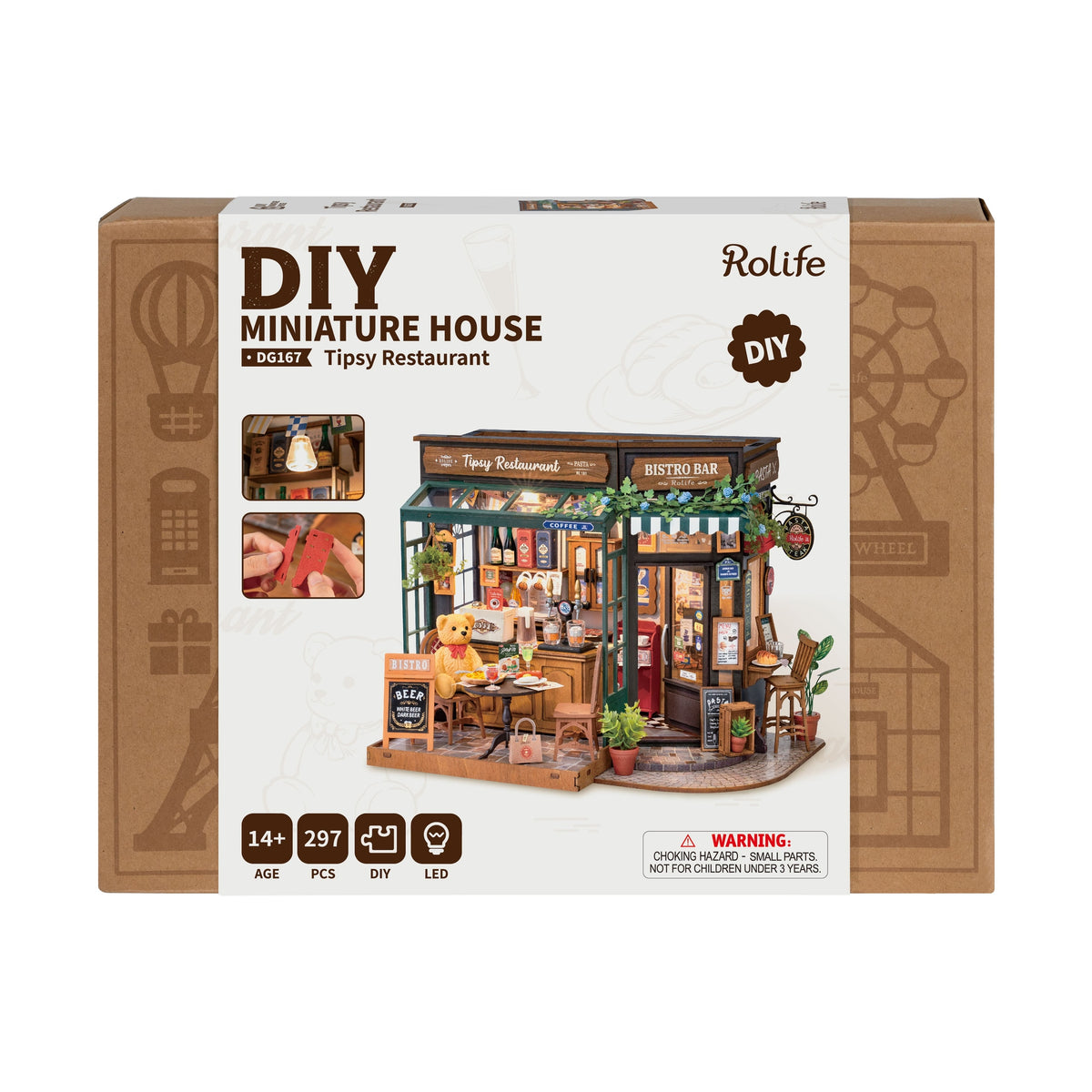 Rolife Tipsy Restaurant DG167 – DIY Miniaturhaus Bistro