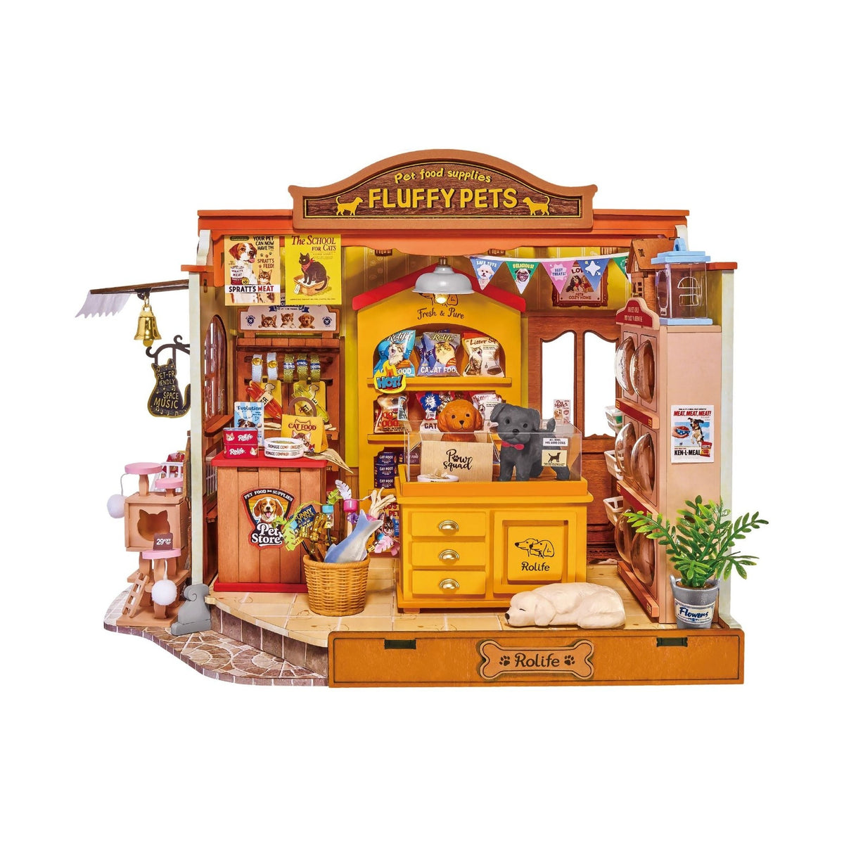 Rolife Fluffy Friends Store DG185 – DIY Miniatur-Tierladen