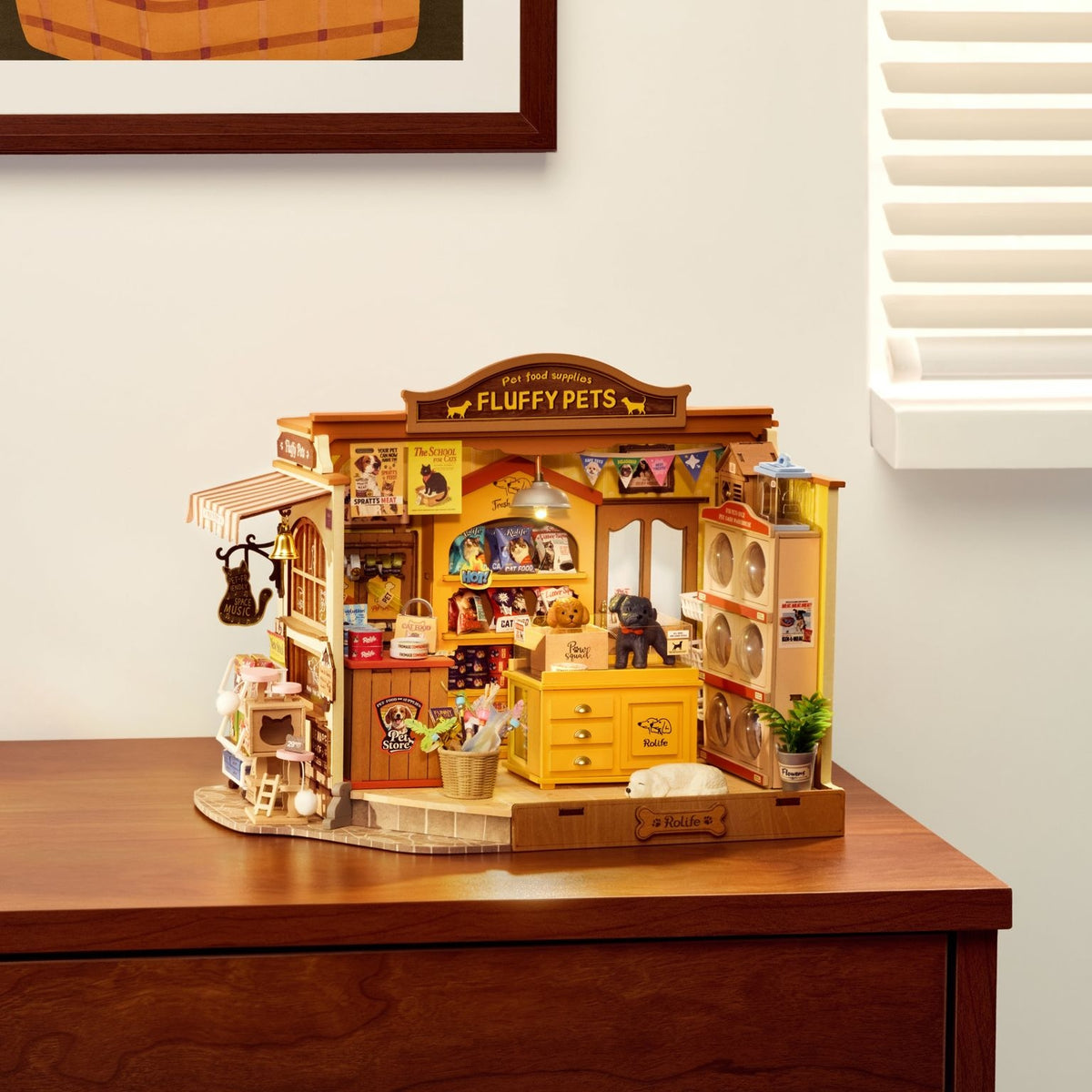 Rolife Fluffy Friends Store DG185 – DIY Miniatur-Tierladen