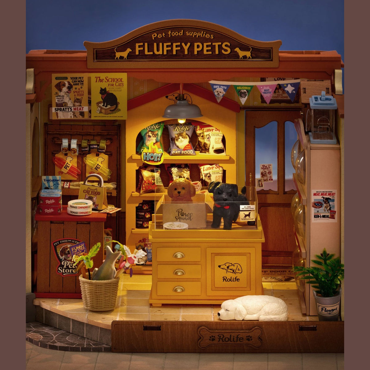 Rolife Fluffy Friends Store DG185 – DIY Miniatur-Tierladen