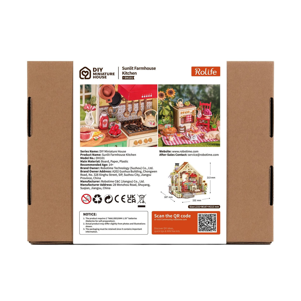 Rolife Sunlit Farmhouse Kitchen DH101 – Miniaturküche