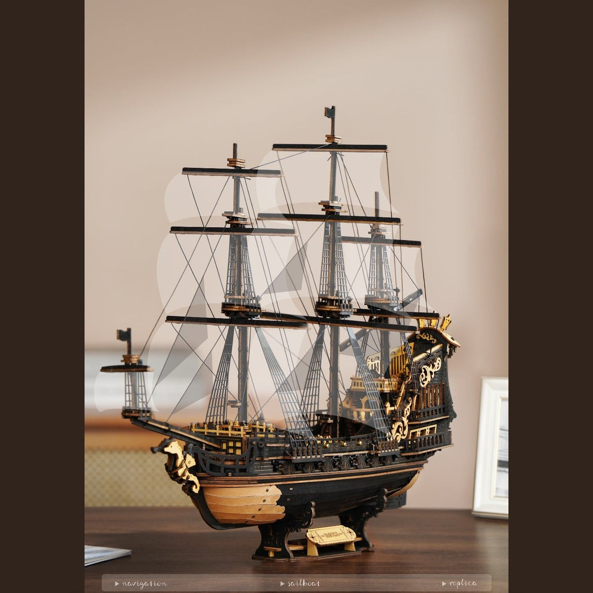 ROKR The Seahorse Barque MCB02 – 3D-Holzpuzzle Schiff
