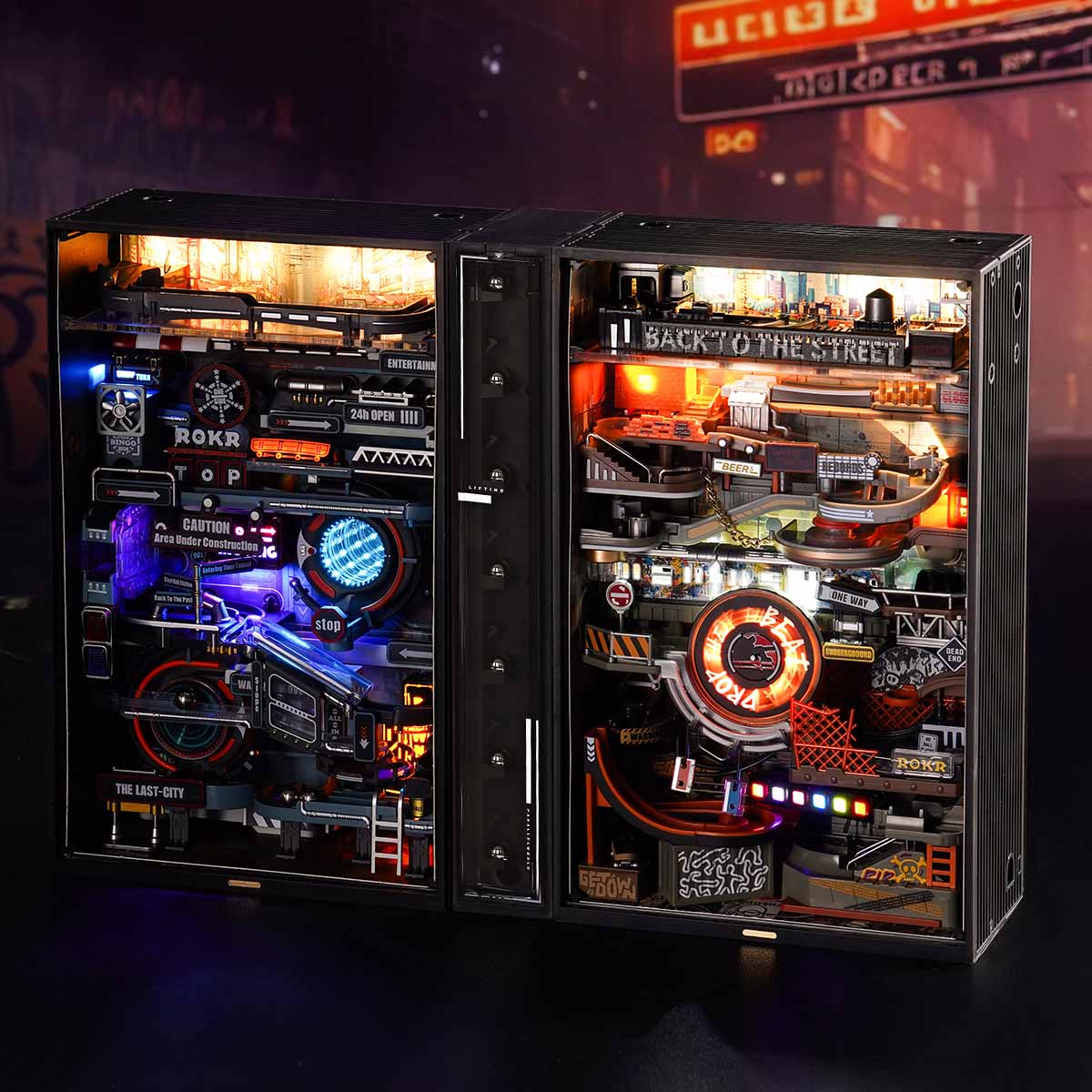 ROKR Hip-Hop Street MR03S – Kugelbahn mit LED-Licht