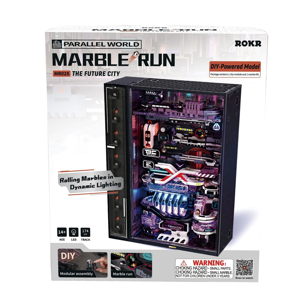 ROKR The Future City MR02S – Kugelbahn mit 174 cm Tunnel