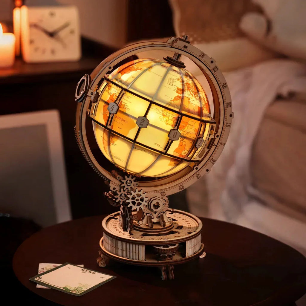 ROKR Luminous Globe ST003D – Holzglobus mit Licht & Motor