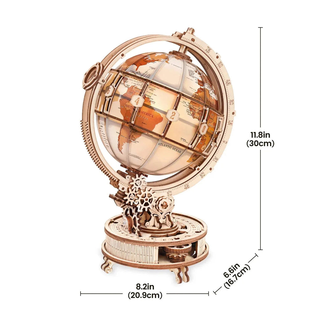 ROKR Luminous Globe ST003D – Holzglobus mit Licht & Motor