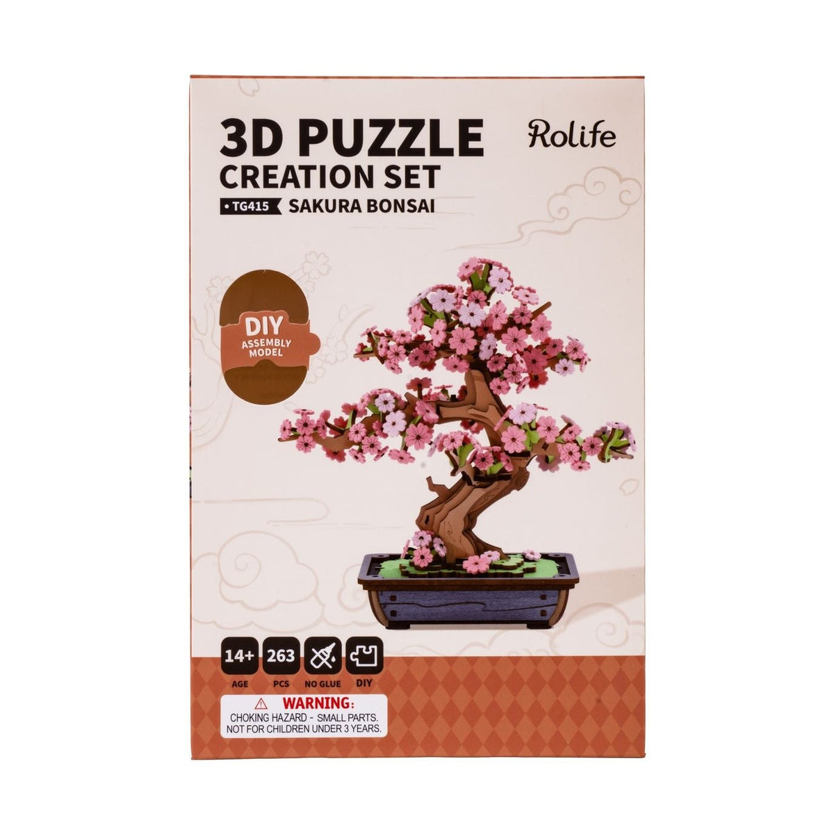 Rolife Sakura Bonsai TG415 – 3D-Holzpuzzle Kirschblüte