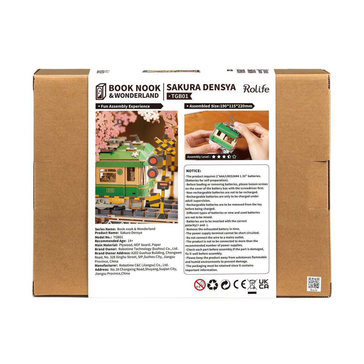Rolife Sakura Densya TGB01 – DIY Book Nook mit LED