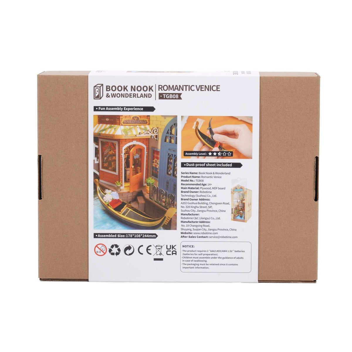 Rolife Romantic Venice TGB08 – DIY Book Nook Venedig