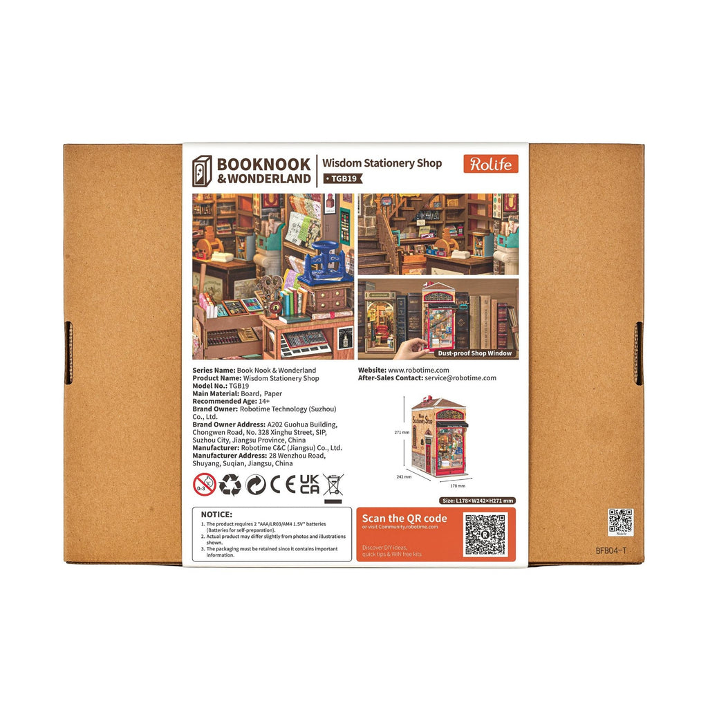 Rolife Wisdom Stationery Shop TGB19 – DIY Book Nook