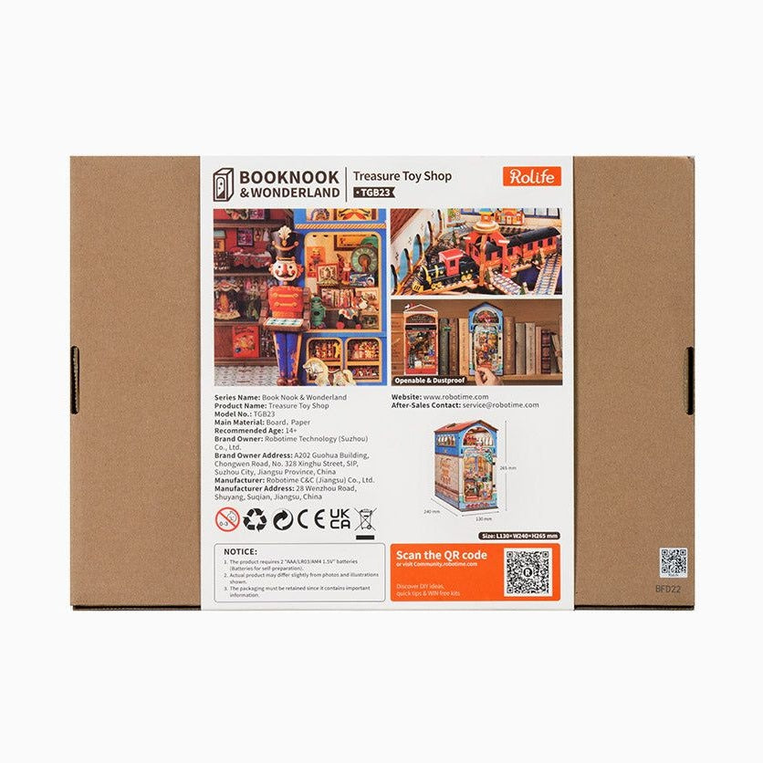 Rolife Treasure Toy Shop TGB23 – DIY Book Nook Spielzeugladen