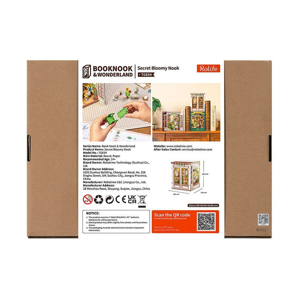 Rolife Secret Bloomy Nook TGE04 – DIY Book Nook Garten
