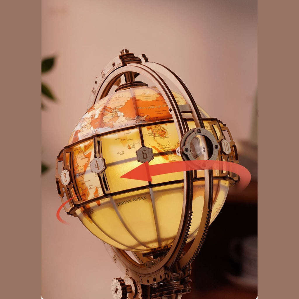 ROKR Luminous Globe ST003D – Holzglobus mit Licht & Motor
