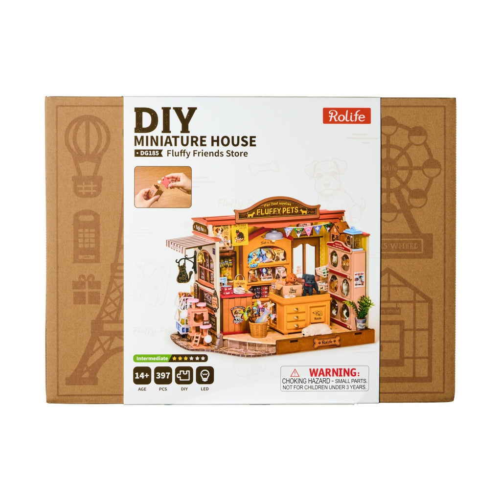 Rolife Fluffy Friends Store DG185 – DIY Miniatur-Tierladen