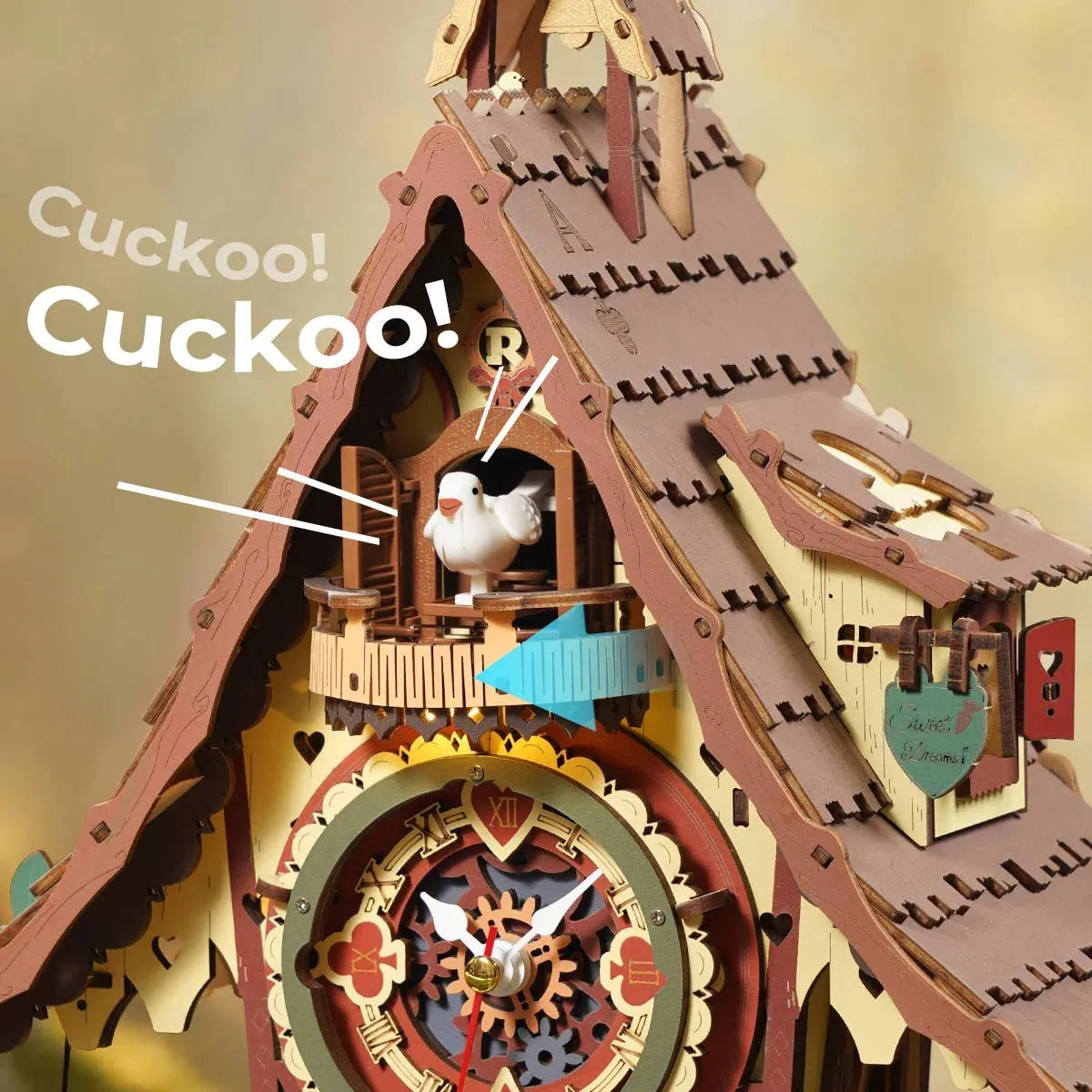 ROKR Cuckoo Clock LC901C – Kuckucksuhr aus Holz bauen