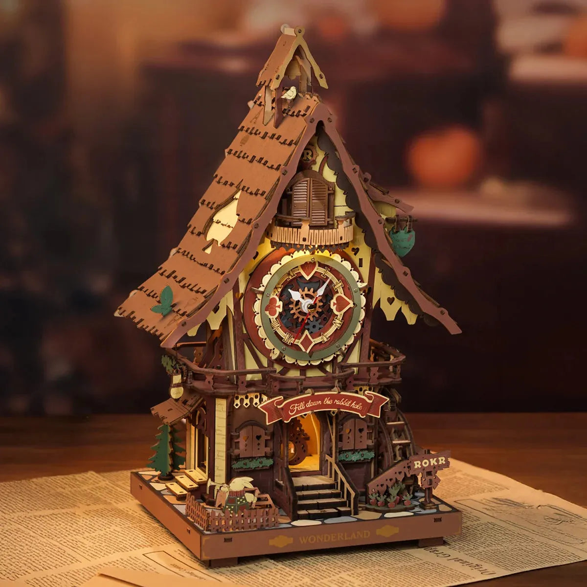 ROKR Cuckoo Clock LC901C – Kuckucksuhr aus Holz bauen