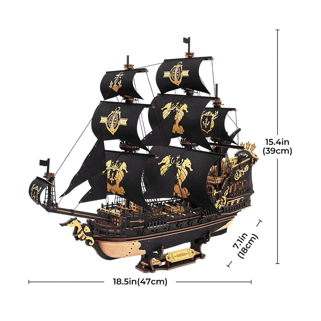 ROKR The Seahorse Barque MCB02 – 3D-Holzpuzzle Schiff