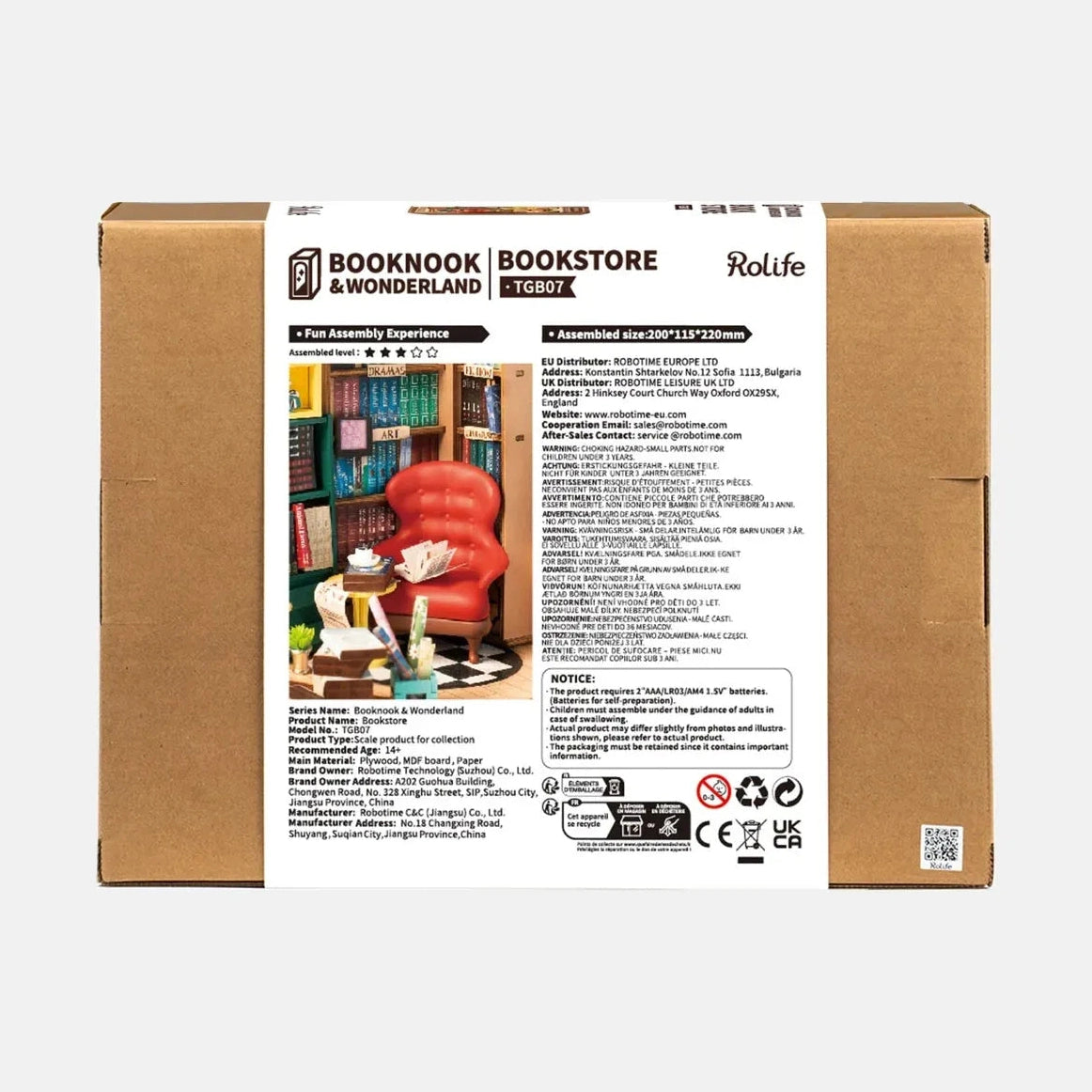 Rolife Bookstore TGB07 – DIY Book Nook Buchhandlung